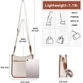thumbnail image 3 of Crossbody Purses for Women Trendy Vegan Leather Purses Bucket Hobo Bags Handbags with Adjustable Guitar Strap, 3 of 7
