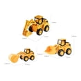 thumbnail image 3 of Nilvkv 3PC Set Engineering Vehicle Toy, Press and Go Inertia Excavator Bulldozer Construction Trucks Gifts for Boys Girls Age 3+ Beach Sandbox Play, 3 of 7