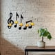 thumbnail image 5 of (Juego de 4) Lámpara de pared negra con notas musicales, 5 of 5