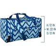 thumbnail image 2 of Wildkin Kids Weekender Duffel Bag for Boys and Girls, 22 Inch (Chevron Blue), 2 of 5