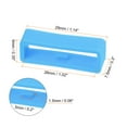 thumbnail image 2 of Uxcell 6pack Watch Strap Loop Fastener Rings 26mm Rubber Watch Holder Keeper Light Blue, 2 of 6