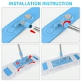 thumbnail image 6 of Microfiber Floor Mop for Dry and Wet Floor Cleaning, Dust Mops for Floors with 3 Washable Mop Pads Cloth, Multifunctional Flat Mop with Adjustable Handle for Hardwood, Marble, Tile Floor Mopping, 6 of 8
