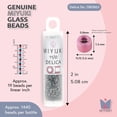 thumbnail image 3 of Miyuki Delica Seed Beads – Size 11/0 (1.6 mm), DB0863, Matte Gray AB, 7.2 g, Approx. 1440 Beads, 3 of 7