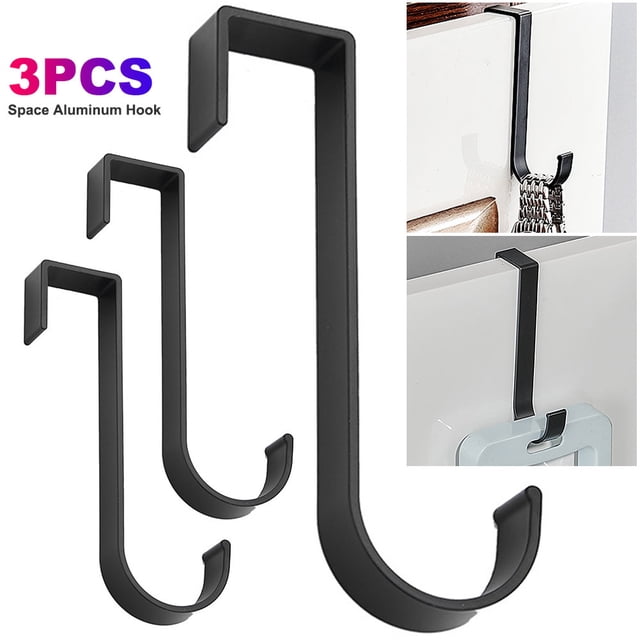 Gancho para Armario Colgador Trasero Puerta Sin Perforaciones Baño ()