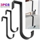 thumbnail image 1 of (9532A Negro) Gancho Gancho Nuevo Panel Puerta Clip Gancho Gabinete Puerta Gancho Secado Clip Gancho Cortina Ducha Gancho Espacio Aluminio (negro), 1 of 5