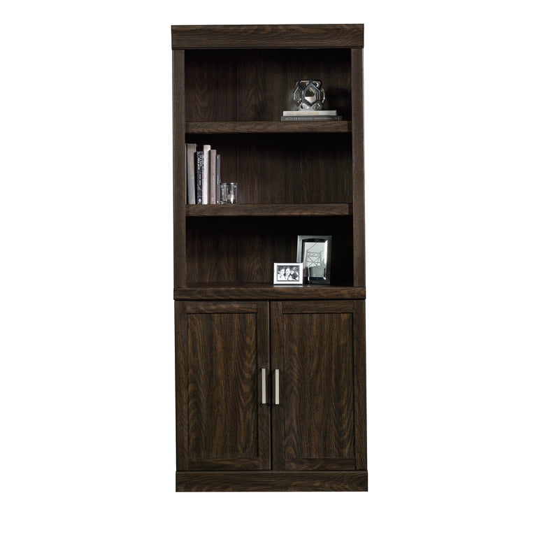 Better Homes & Gardens Glendale 5 Shelf Bookcase with Doors, Dark