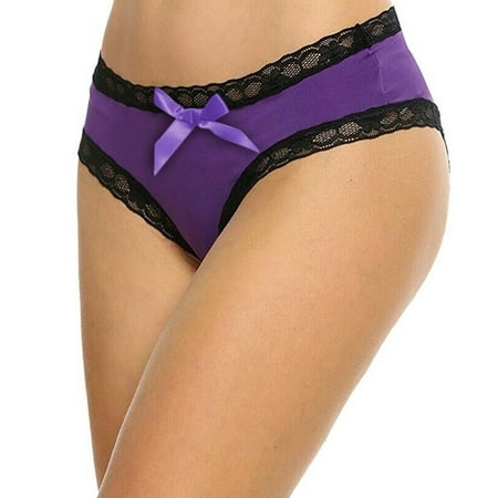 Bow Thong Womens Sexy Trim with erica fashions