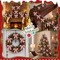 thumbnail image 4 of Yexmas 24pcs Pink Velvet Christmas Bows, Xmas Ribbon Bows Ornaments for Christmas Tree, Gift Wrapping,Crafts,Party, Wreath Garland Holiday Decor, 4 of 7