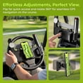 thumbnail image 4 of Golf Cart Steering Wheel Phone Holder, Flip Up Phone Mount with Scorecard Slot, 360 Adjustable Golf Cart Phone Holder Steering Wheel for Score Tracking on Course(Q), 4 of 8