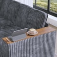 thumbnail image 6 of Modern L-Shaped Sectional Sofa, Corduroy Upholstered Modular Couch With Storage Armrest and Pillows for Living Room Office Apartment, 6 of 15
