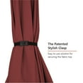 thumbnail image 4 of Abba Patio 6.5'x10' Square Lyon Outdoor Market Patio Umbrella,6 Ribs-Dark Red, 4 of 6