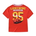 thumbnail image 3 of Disney Cars Lightning McQueen Jersey Mesh Shirt (Boys), Sizes 3T-8, 3 of 7