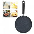 thumbnail image 2 of Frying Pan, Cooking Pan, Practical 6in/8in/10in Non-Stick Kitchen Multipurpose Anti Scald Handle Restaurant Steak Eggs Pancake Making Pizza For Home Kitchen, 2 of 7