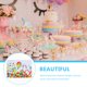 thumbnail image 5 of KAKOWELY Fondo de fotografía para estudio fotográfico con diseño de casas de dulces para habitación de niños, 5 of 5