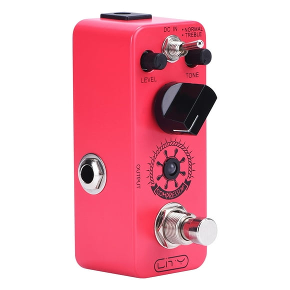 Lity Compressor Guitar Pedal Mini Compressor Effects Pedal Ultimate Comp 2 Modes Compression Effect Pedal Pure Analog for Electric Guitar Effect Pedal True Bypass DC 9V 6.35mm Input/Output Interface