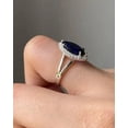 thumbnail image 3 of 2Ct Marquise Cut Lab-Created Sapphire Halo Engagement Ring 14K White Gold Plated, 3 of 4