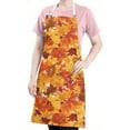 thumbnail image 5 of Autumn Fall Leaves Pattern Apron-Garden Aprons for Women with Pockets-Cotton Linen Waterproof Kitchen Cooking Gardening Aprons Adjustable for Kitchen,Cooking,BBQ and Salon 33"x27", 5 of 7