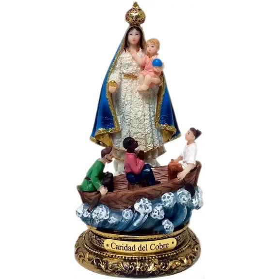 8" Our Lady of Charity Caridad del Cobre Senora de la Figurine Figure