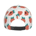 thumbnail image 6 of Balery Baseball Cap Adjustable Size for Running Workouts and Outdoor Activities All Seasons Dad Hat(Strawberries), 6 of 9