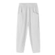 thumbnail image 4 of Pantalones harem elásticos de color liso para mujer: mezcla de algodón y cáñamo, corte holgado, informales para todas las estaciones/playa, 4 of 6