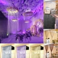 thumbnail image 2 of EIMELI Curtain Beaded Flash Tassel Shiny String Curtain Door Room Window Divider Home Decor Black, 2 of 7