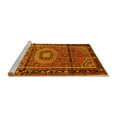 thumbnail image 2 of Ahgly Company Machine Washable Indoor Square Persian Yellow Traditional Area Rugs, 3' Square, 2 of 4