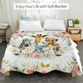 thumbnail image 5 of Yibo Butterfly Gift for Kids Blanket Flannel Soft and Comfortable Anti-static Bed Sofa Blanket, 5 of 7