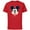 Red, variant on Disney Mickey Mouse Happy Face Christmas Holiday Oh Joy! - Short Sleeve Cotton T-Shirt for Adults - Customized-Black