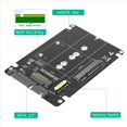 thumbnail image 5 of 2X Adaptador SSD 2 en 1 Que Combina M.2 NGFF Key B y MSATA A 3 de 2,5 Pulgadas, Caja Adaptadora Externa para SSD, 5 of 5
