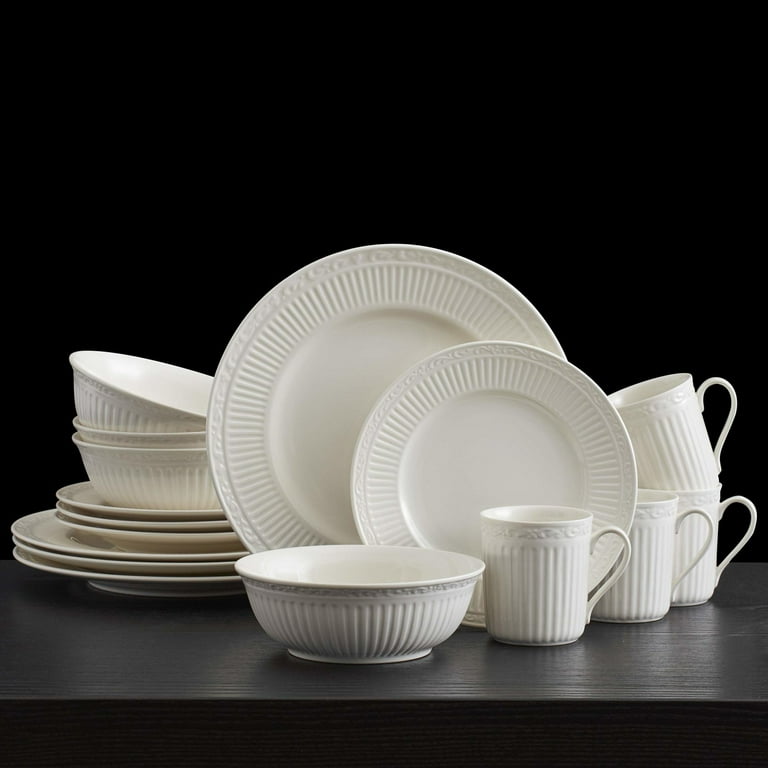 Mikasa Italian Countryside 16-Piece Dinnerware Set - Classic White