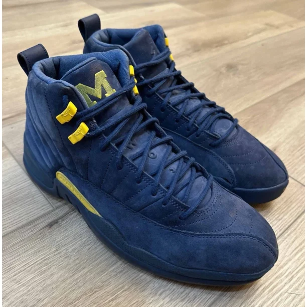 Size 10.5 - A i r-Jor-dan 12 Retro “Michigan” 2018 SKU BQ3180407