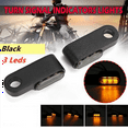 thumbnail image 2 of 4PCS 12V Motorcycle Indicators LED Turn Signal Light Handlebar Amber Signal Lamp Blinker, Mount,Black, 2 of 5