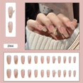 thumbnail image 1 of 24Pcs/Box Heart Diamond Fake Nails Press On   False  Free Shipping Nail Tips Sticker Nail Set   Nail Art LU, 1 of 7