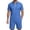 Blue, variant on hotojiny Men's 2 Pieces Sets Tracksuit Summer Casual Outfits Short Sleeve Quarter Zip Shirt Breathable Beach Shorts Sweatsuit(White,X-Large)