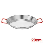 Scald With Handles Large Capacity Home Kitchen Stainless Steel Paella Pan