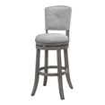 thumbnail image 2 of Home Square 2 Piece Swivel Wood Counter Stool Set in Antique Gray, 2 of 9