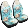 thumbnail image 3 of XYZCANDO Turtle and Star Pattern Car Seat Covers for Woman Decorative Front Seat Cover Thin Easy to Install, for Van Auto Truck, 3 of 10