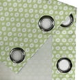 thumbnail image 4 of Ambesonne Retro Grommet Curtain, Inner Circles with Dots, 50" x 120", Pale Green and White, 4 of 6