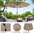 thumbnail image 2 of Pure Garden 10 ft Patio Umbrella - 3-Tier Outdoor Sunshade with Tilt, Beige, 2 of 11
