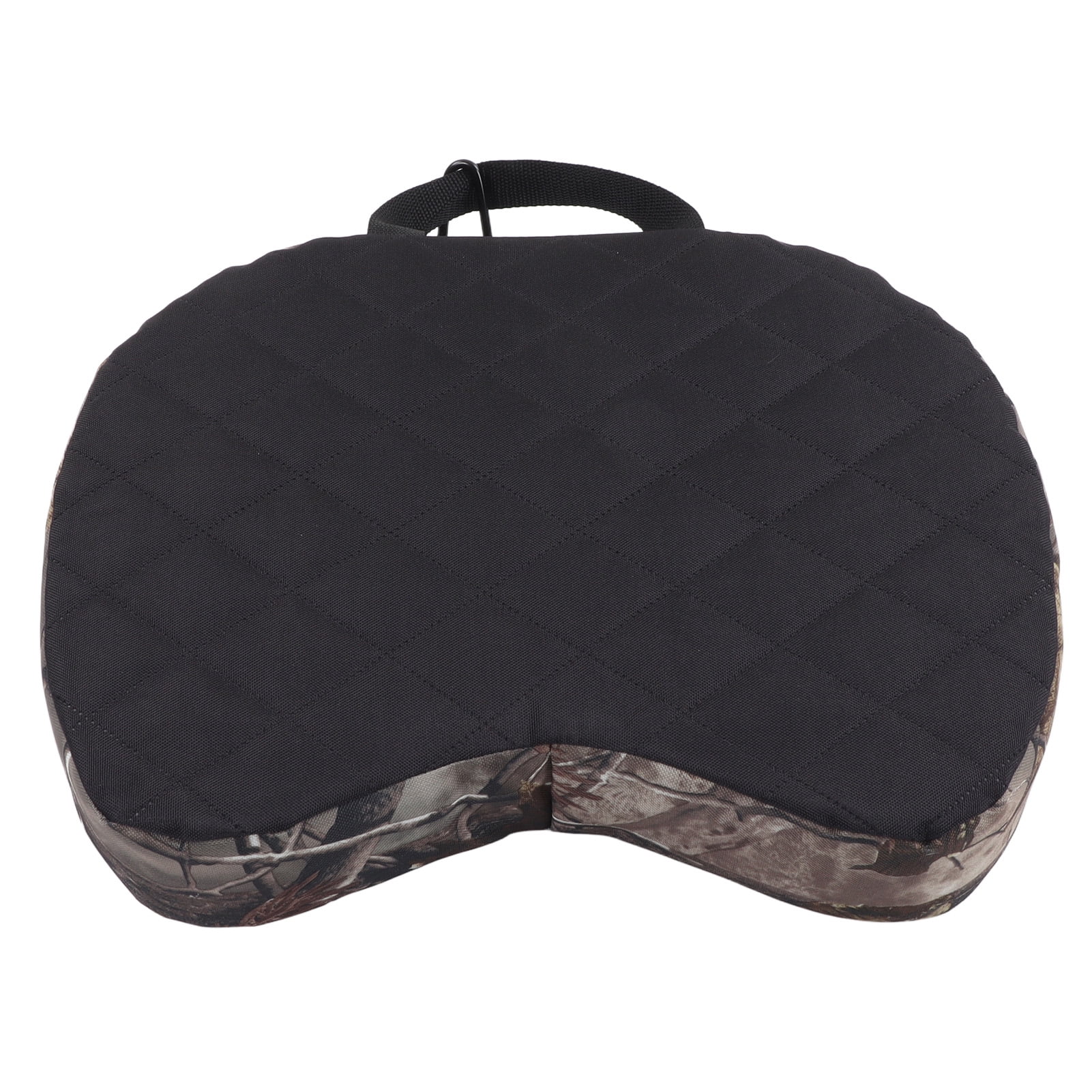 Hunting Seat Pad, Thickened Brown Camouflage And Black Stadium Seat Cushion  Pad Quilted Cotton Oxford Fabric With Carry Handle Buckle For Travel
