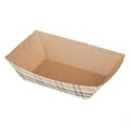 thumbnail image 5 of Bio Tek 1/2 lb Plaid Paper #50 Food Tray / Boat - 4 1/4" x 2 3/4" x 1 1/2" - 400 count box, 5 of 10
