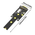 thumbnail image 5 of YIGSECU M to PCIe Adapter Card with Card Slot Expansion Card Adapter Converters Card for 2242 2260 2280, 5 of 8
