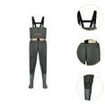 thumbnail image 6 of simhoa Chest Wader Scratch Resistant Elastic Overalls for Outdoor Farming Men and Women Dark Green, 6 of 10