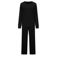 thumbnail image 6 of Fashion New Arrivals!Toonshare Fall Sets for Womens Soft,Savings,Outfits Loungewear Black XXL, 6 of 7