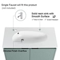 thumbnail image 6 of BNK 36'' Wall-Mounted Bathroom Vanity with White Resin Basin Sink, Modern Floating Bathroom Vanity Set, Single Bathroom Vanity and Sink Combo, with 2-Door Cabinet, 6 of 9