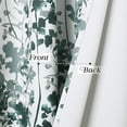 thumbnail image 7 of Blackout Curtains for Kitchen - Watercolor Leaves Printed Curtains for Bedroom Bathroom Decorating Window Drapes for Dining Foyer Loft Small Window, 2 Pcs, W 28 x L 40 inch, 7 of 7