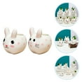 thumbnail image 3 of MasteelfCA 2Pcs Decorative Rabbit Planters Multi-function Succulent Pots Household Bunny Planters, 3 of 8