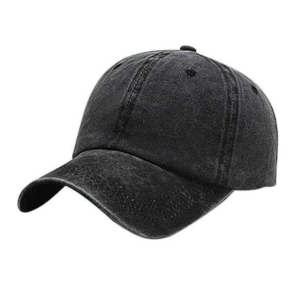 Gorra de béisbol informal de algodón lavado al agua para mujer: transpirable, correa ajustable, protección solar, para actividades al aire libre en la playa, el parque o de acampada.