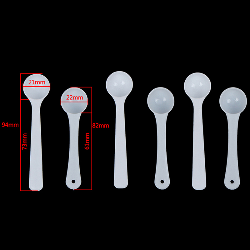 C(20pcs) 20PCS 1g Plastic 1 Gram Scoops/Spoons For Food/Milk/Medcine