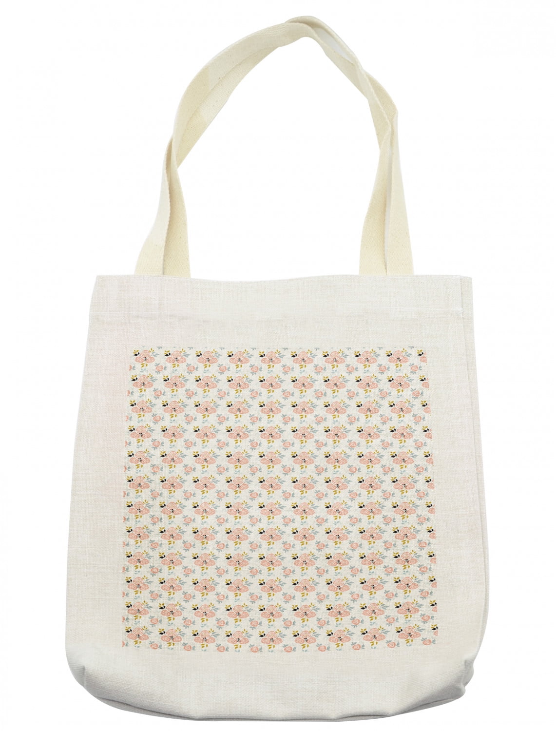 BEIGE Floral Outlines Pattern Therapist Bag BEIGE Floral Outlines Pattern Therapist Bag